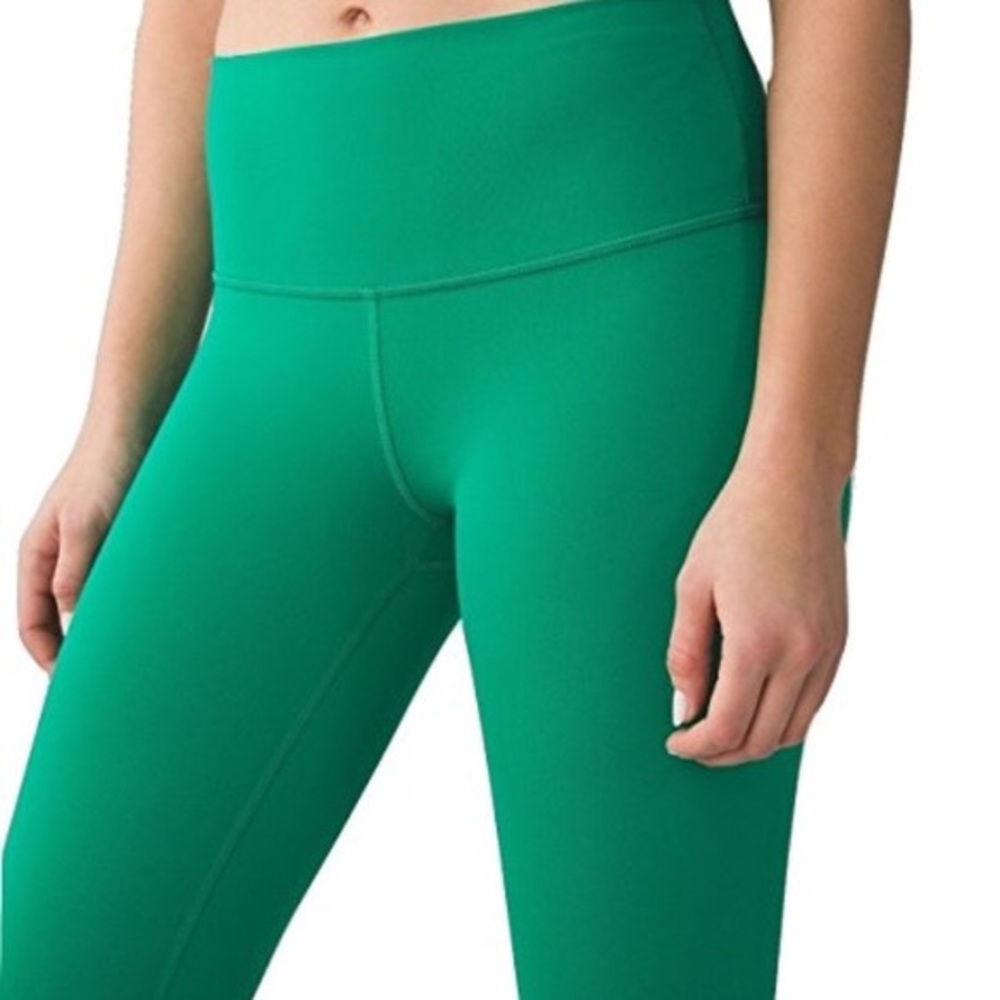 Lululemon Wonder Under leggings (jungle green)